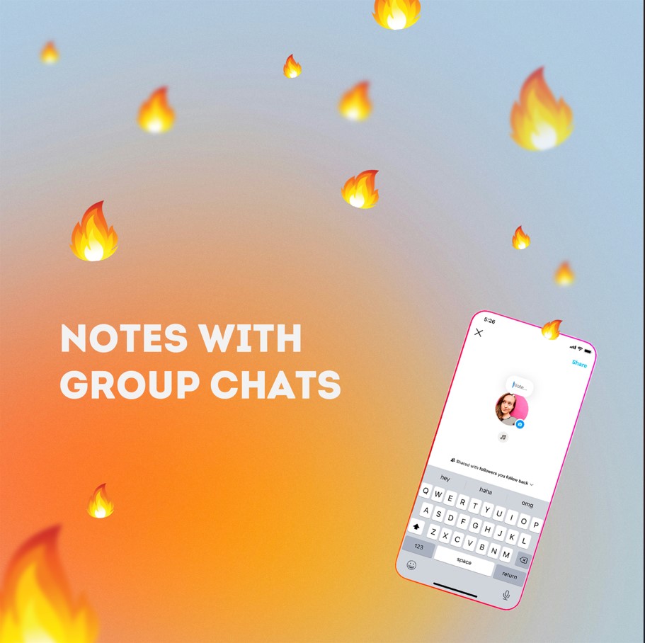 Instagram is launching a test of new Notes with group chats on common topics