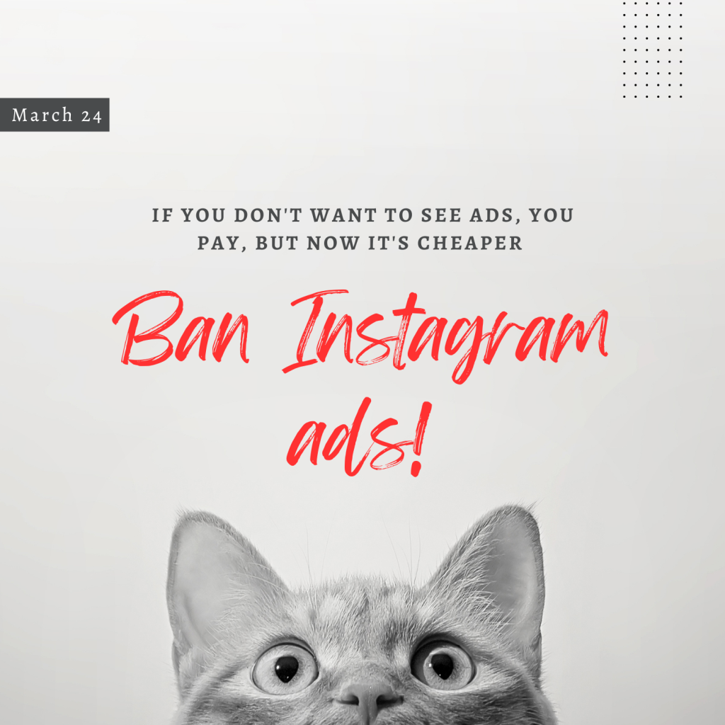 Blocking ads on Instagram