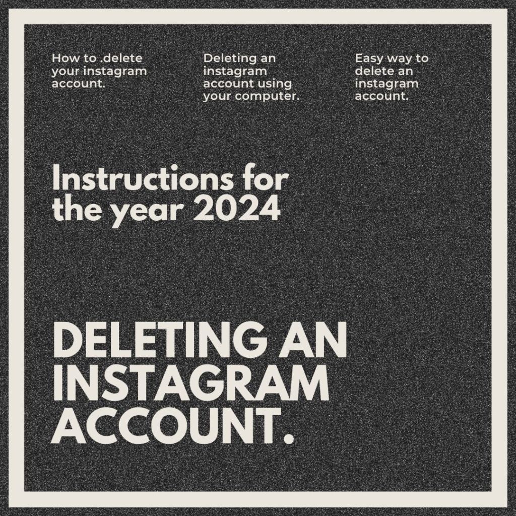 Delete Instagram account